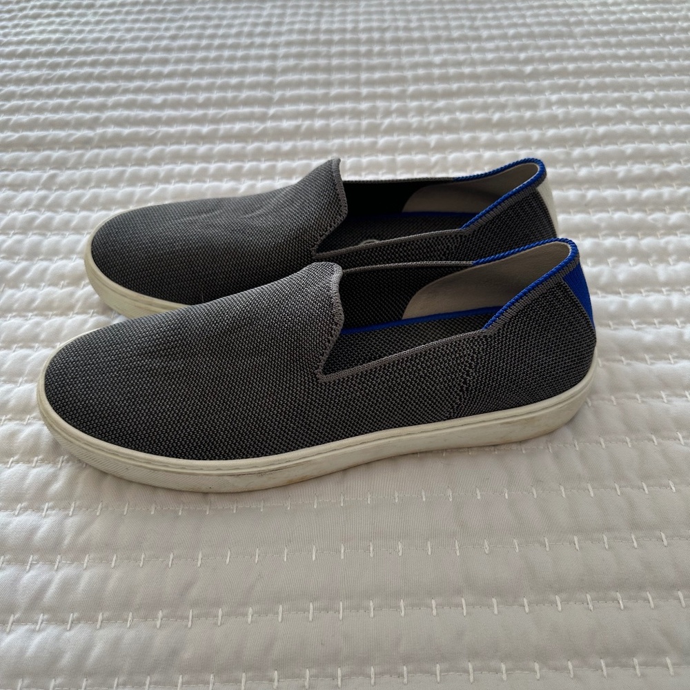 Rothy’s Womens Size 8 Gray The Original Slip On Sneaker Casual Slip On Shoes
